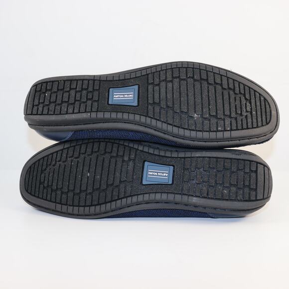 Aston Marc Navy Knit Loafers | Men’s Size 12 | Lightweight Slip-On Dress Casual - Picture 5 of 6